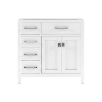 Virtu USA MS-2136L-CAB-WH Caroline Parkway 36" Cabinet Only in White