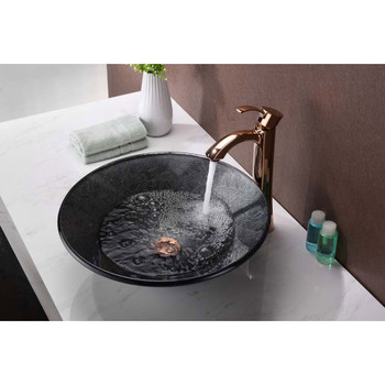 ANZZI Jonas Series Vessel Sink In Arctic Sheer - LS-AZ8215