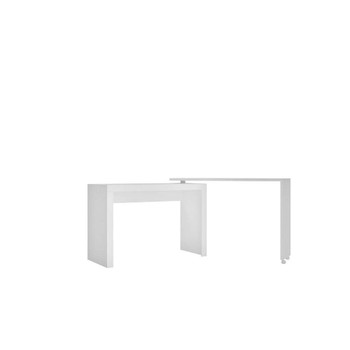 Manhattan Comfort 33AMC6 Calabria Nested Desk with swivel feature in White