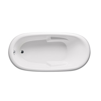 Malibu Arashi Oval Soaking Bathtub, 66-Inch by 40-Inch by 22-Inch