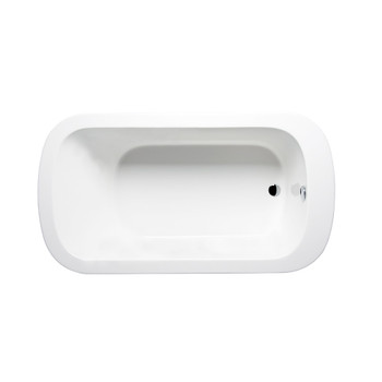 Malibu Bells Rectangle Whirlpool Bathtub, 66-Inch by 36-Inch by 22-Inch