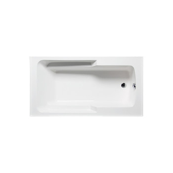 Malibu Bondi ADA LH Rectangle Soaking Bathtub, 60-Inch by 32-Inch by 18-Inch