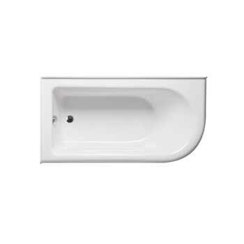 Malibu Broad RH Rectangle Combination Whirlpool and Massaging Air Jet Bathtub, 66-Inch by 32-Inch by 21-Inch
