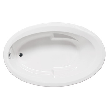 Malibu Carolina Oval Whirlpool Bathtub, 66-Inch by 42-Inch by 22-Inch