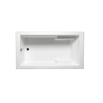 Malibu Galveston Rectangle Massaging Air Jet Bathtub, 60-Inch by 32-Inch by 22-Inch