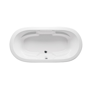 Malibu Hermosa Bay Oval Whirlpool Bathtub, 66-Inch by 44-Inch by 26-Inch