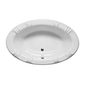 Malibu Juno Oval Soaking Bathtub, 66-Inch by 42-Inch by 22-Inch