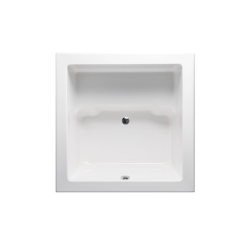 Malibu Lanikai Square Whirlpool Bathtub, 48-Inch by 48-Inch by 28-Inch