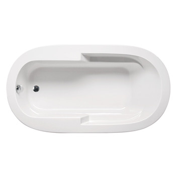 Malibu Marco Oval Whirlpool Bathtub, 60-Inch by 36-Inch by 22-Inch