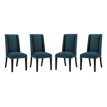 Modway Baron Dining Chair Fabric Set of 4 EEI-3503-AZU Azure