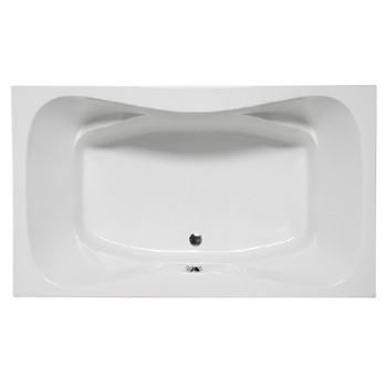 Malibu Oceanside Rectangle Combination Whirlpool and Massaging Air Jet Bathtub, 60-Inch by 42-Inch by 22-Inch