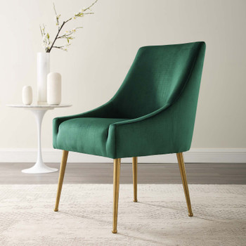 Modway Discern Upholstered Performance Velvet Dining Chair EEI-3508-GRN Green