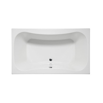 Malibu Vero Rectangle Massaging Air Jet Bathtub, 72-Inch by 42-Inch by 24-Inch