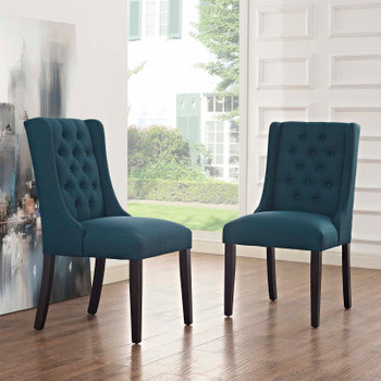 Modway Baronet Dining Chair Fabric Set of 2 EEI-3557-AZU Azure
