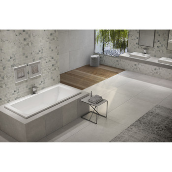 Malibu Venice Rectangle Soaking Bathtub, 66-Inch by 48-Inch by 22-Inch