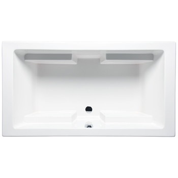 Malibu Westport Rectangle Combination Whirlpool and Massaging Air Jet Bathtub, 66-Inch by 32-Inch by 22-Inch