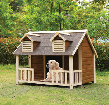 Cream And Oak Pet House - 285485 - 45" X 50" X 40"