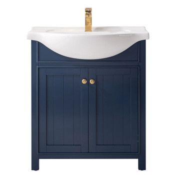 Design Element Marian 30" Single Sink Vanity In Blue