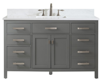 Design Element Valentino 54" Single Vanity in Gray V01-54-GY