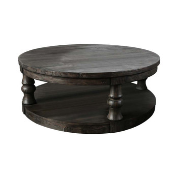 Furniture of America IDF-4424GY-C Beethoveen Transitional Round Coffee Table