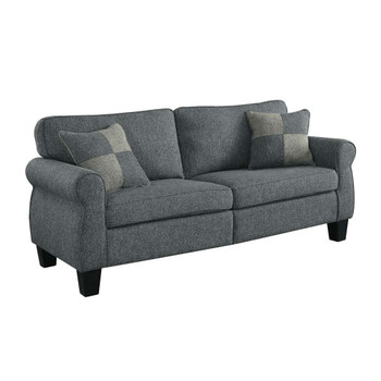Furniture of America IDF-6328GY-SF Trino Transitional Upholstered Sofa