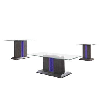 Furniture of America IDF-4717-3PC Lillon Contemporary 3-Piece Wood Table Set