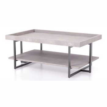 Furniture of America IDF-4369GY-C Humere Tray Top Coffee Table in Antique Gray