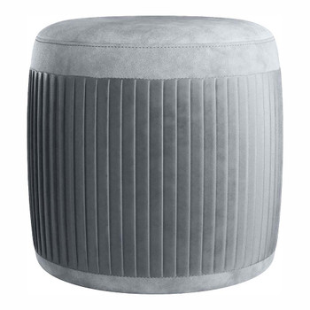 Furniture of America IDF-OT5664GY Malyrt Fabric Ottoman