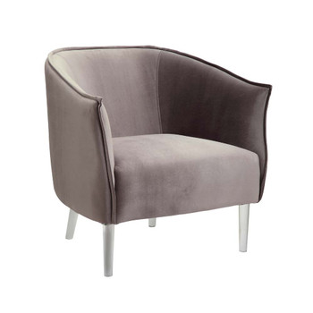 Furniture of America IDF-AC6348GY Toulon Contemporary Upholstered Accent Chair in Gray