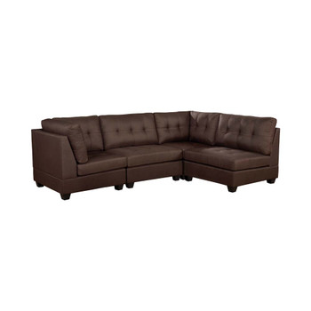 Furniture of America IDF-6957BR-SEC Vitman Transitional Tufted Sectional