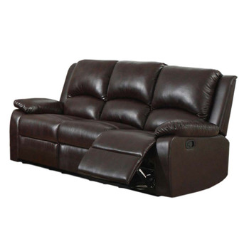 Furniture of America IDF-6555S-BTD Umbrige Transitional Reclining Sofa with Drop-Down Table