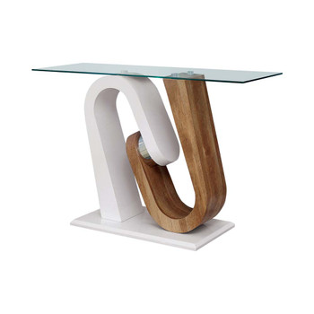 Furniture of America IDF-4748S Bronta Contemporary Glass Top Console Table