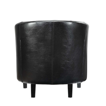 Modway Prospect Upholstered Vinyl Armchair Set of 2 EEI-4110-BLK Black
