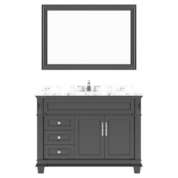 Virtu USA MS-2648-CMSQ-ES-002 Victoria 48" Bath Vanity in Espresso with Cultured Marble Quartz Top and Sink