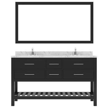 Virtu USA MD-2260-CMRO-ES-012 Caroline Estate 60" Bath Vanity in Espresso with Cultured Marble Quartz Top