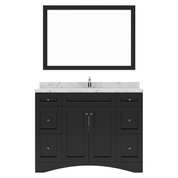 Virtu USA ES-32048-CMRO-ES-001 Elise 48" Bath Vanity in Espresso with Cultured Marble Quartz Top and Sink