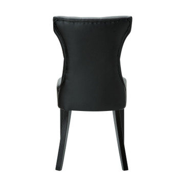 Modway Silhouette Dining Vinyl Side Chair EEI-812-BLK