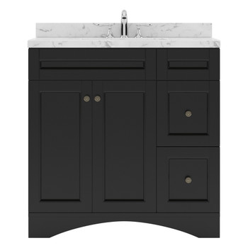 Virtu USA ES-32036-CMSQ-ES-NM Elise 36" Bath Vanity in Espresso with Cultured Marble Quartz Top and Sink