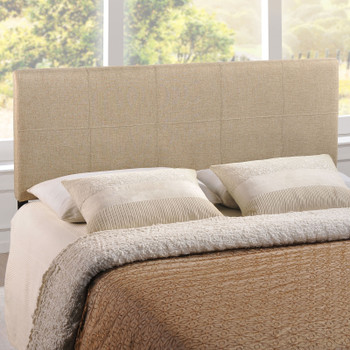 Modway Oliver Queen Upholstered Fabric Headboard MOD-5042-BEI Beige