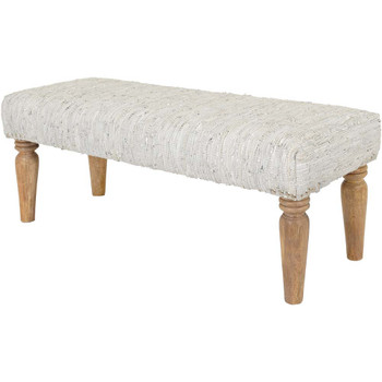 Surya Anthracite Upholstered Bench ATE-00-BENCH