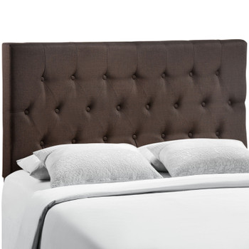 Modway Clique Queen Upholstered Fabric Headboard MOD-5202-DBR Dark Brown