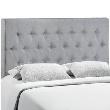 Modway Clique King Upholstered Fabric Headboard MOD-5203-GRY Sky Gray