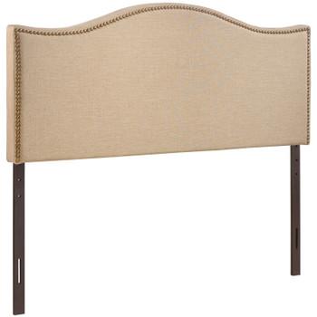 Modway Curl Queen Nailhead Upholstered Headboard MOD-5206-CAF