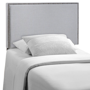 Modway Region Nailhead Twin Upholstered Headboard MOD-5218-GRY Sky Gray