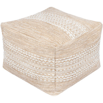 Surya Ethan ETPF-002 14"H x 20"W x 20"D Pouf