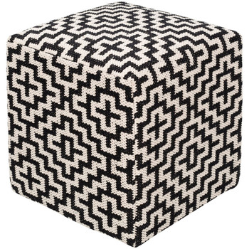 Surya Ryder RDPF-001 18"H x 16"W x 16"D Pouf