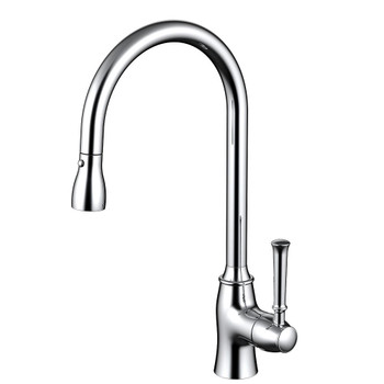 Daweier Single-lever Pull-out Kitchen Faucet, Chrome EK7862182C