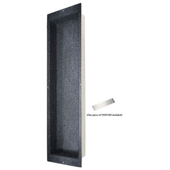 Dawn® Stainless Steel Sand Coated Shower Niche with One Stainless Steel Support Plate NI591403