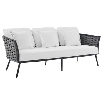 Modway EEI-3020-GRY Stance Outdoor Patio Aluminum Sofa