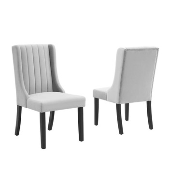 Modway EEI-4244 Renew Parsons Performance Velvet Dining Side Chairs - Set of 2